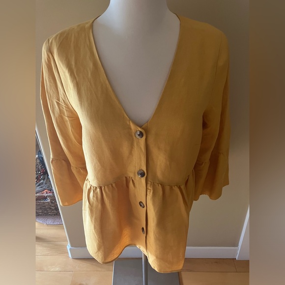 Ann Taylor linen blend jacket size small - Picture 4 of 8